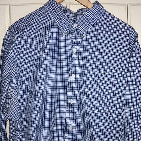 Ralph Lauren XXL Blue Classic Fit Long-Sleeved Plaid Button Down Shirt - Picture 4 of 6